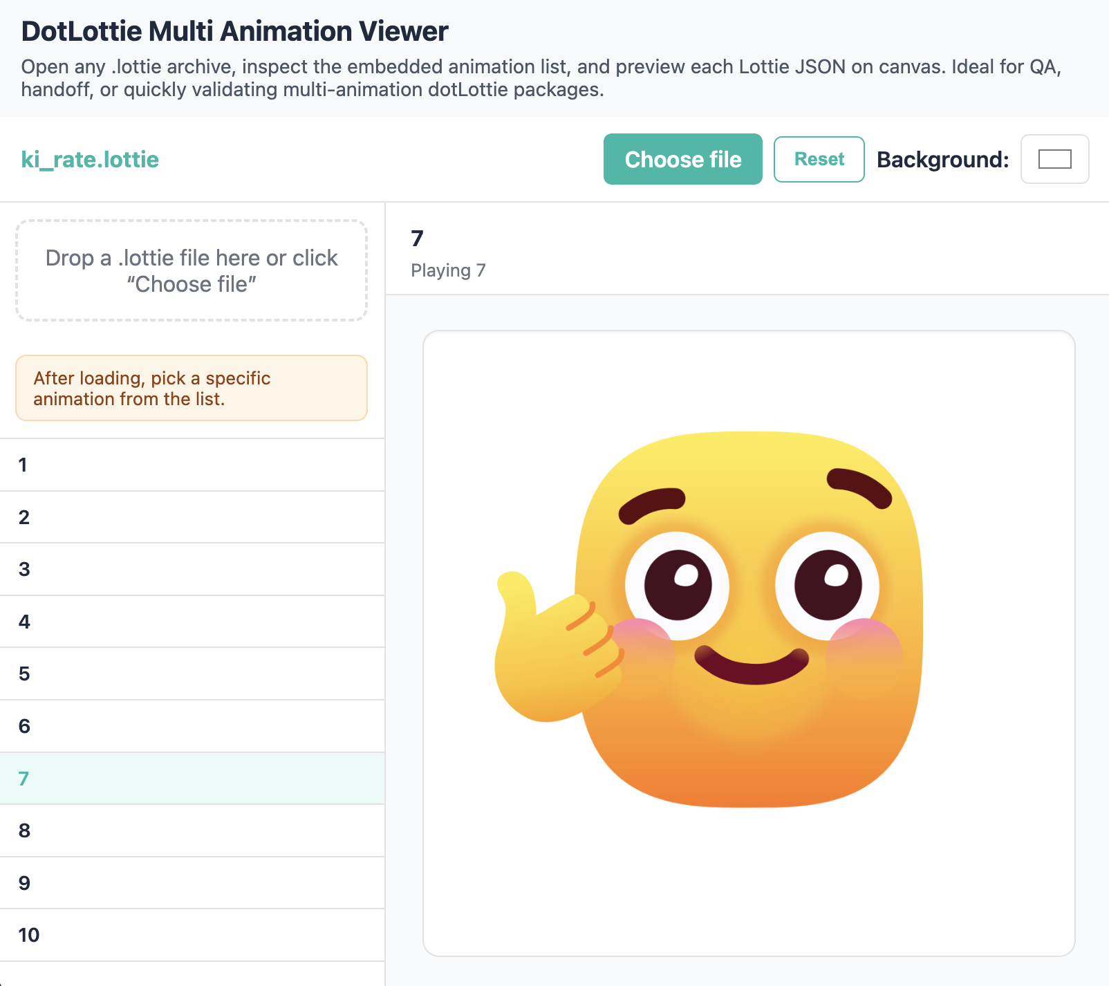 dotLottie viewer
